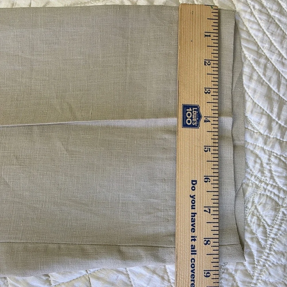 Calvin Klein Pants Mens 42R 100% Linen Beige Beach Straight Pockets‎ Classic